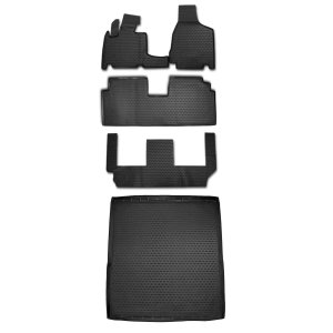 Chrysler Grand Voyager 3D Floor-Trunk Mats - Omac - Black - 2008